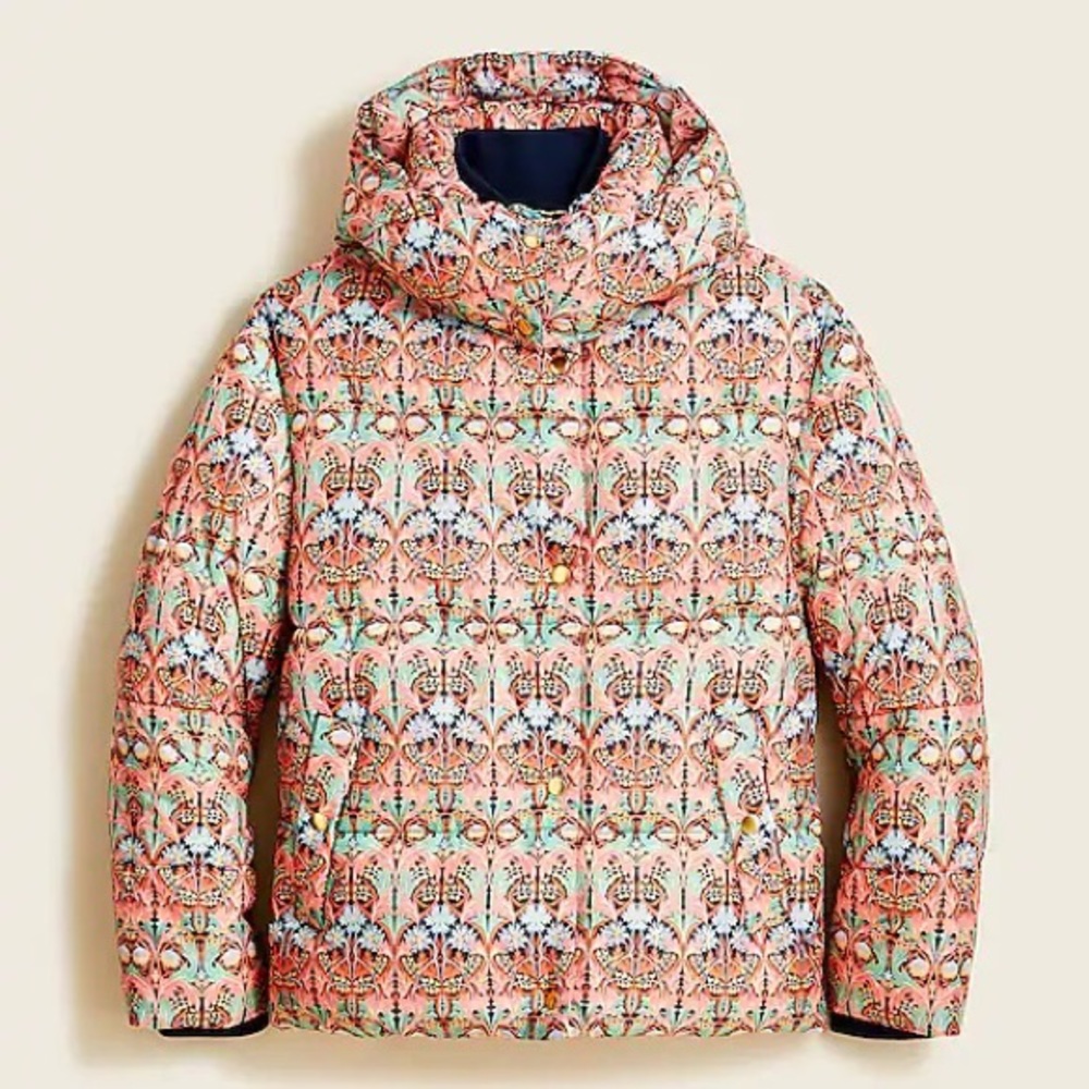 J. Crew x Liberty Puffer Coat